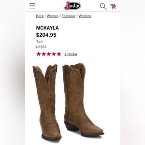 Justin Cowgirl Boots